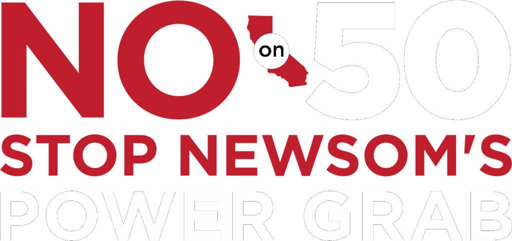 No on 50 Stop Newsom’s Power Grab campaign alt logo